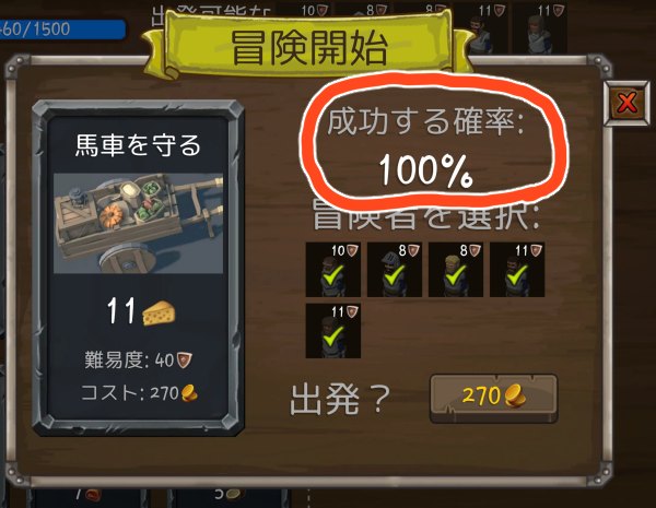 達成率100％の例