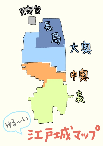 江戸城本丸御殿の略図